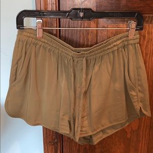 FOREVER 21- army green flowy shorts